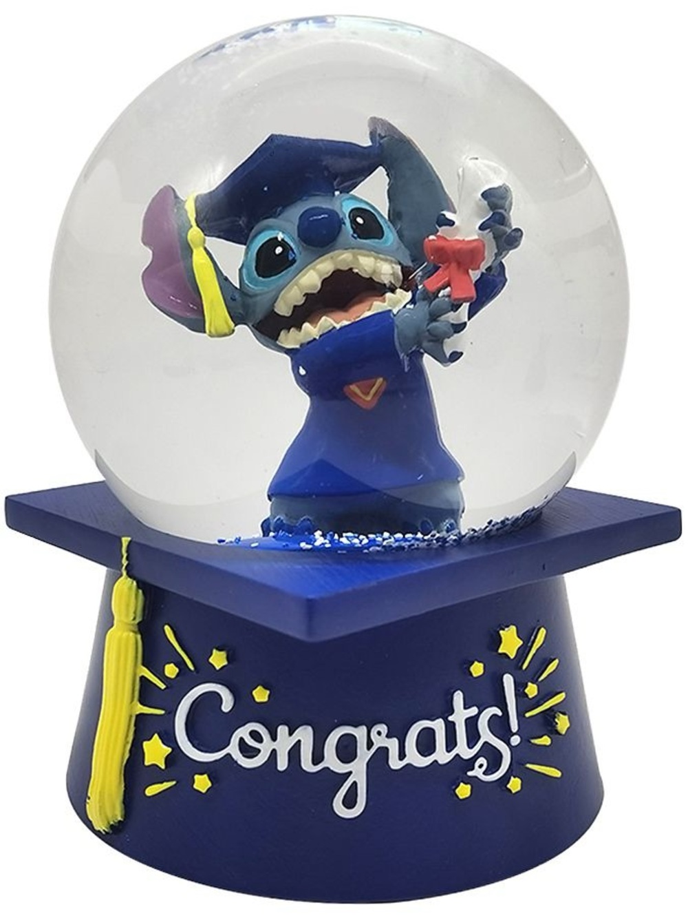Disney Stitch Graduation 🎓 Water Globe “Congrats”